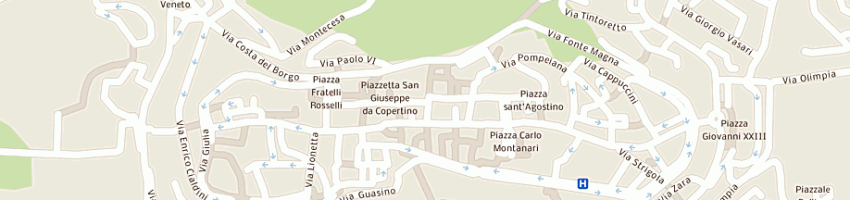 Mappa della impresa convento basilica s giuseppe da copertino a OSIMO