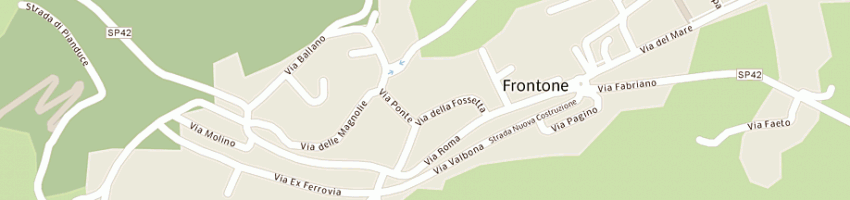 Mappa della impresa municipio a FRONTONE