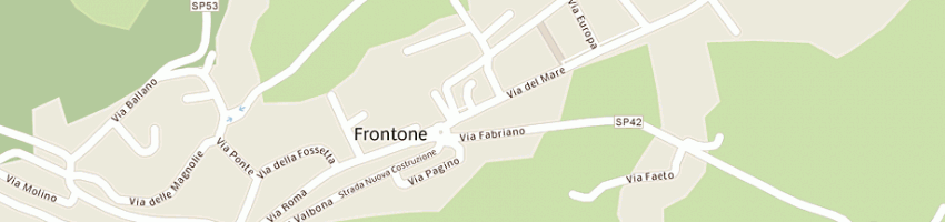 Mappa della impresa poste italiane spa a FRONTONE
