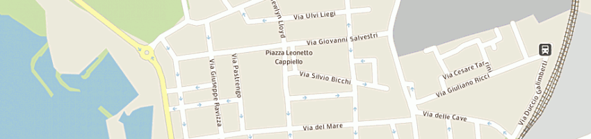 Mappa della impresa macelleria gisellini leonardo a LIVORNO