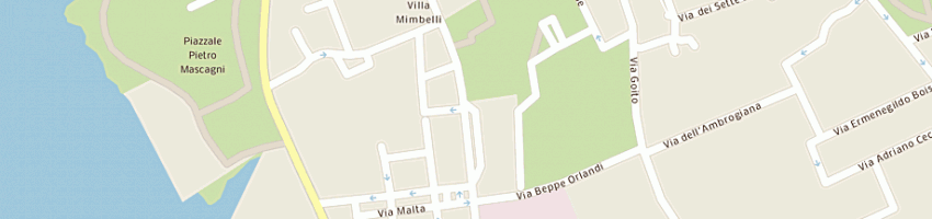 Mappa della impresa vigili urbani circoscrizionali a LIVORNO
