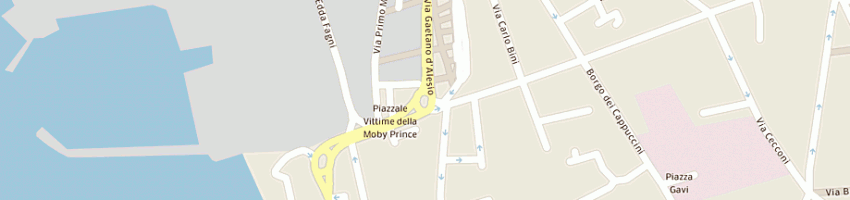 Mappa della impresa albergo giardino a LIVORNO