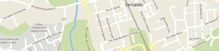 Mappa della impresa parentini e bandinelli (snc) a CERTALDO