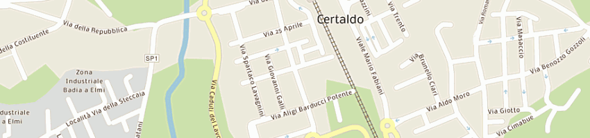 Mappa della impresa associazione sportiva certaldo a CERTALDO