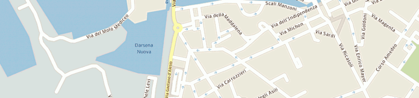 Mappa della impresa autoscuola rapida a LIVORNO