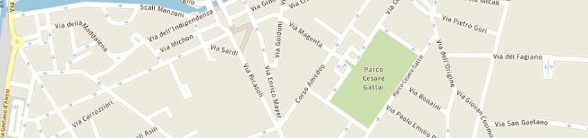 Mappa della impresa studio piombino nord di braccini leonardo a LIVORNO