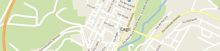 Mappa della impresa macelleria caselli simona a CAGLI