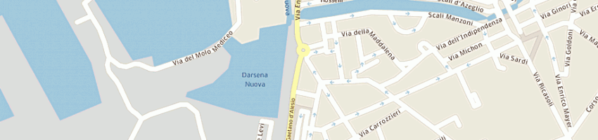 Mappa della impresa ristorante pizzeria il fanale di catalli elvira a LIVORNO