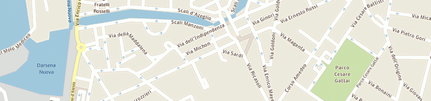 Mappa della impresa assilex sas infortunistica stradale a LIVORNO