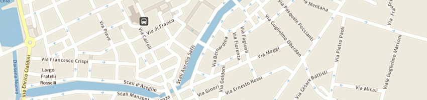 Mappa della impresa eredi barnini srl a LIVORNO