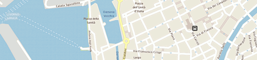 Mappa della impresa albergo gran duca hotel a LIVORNO