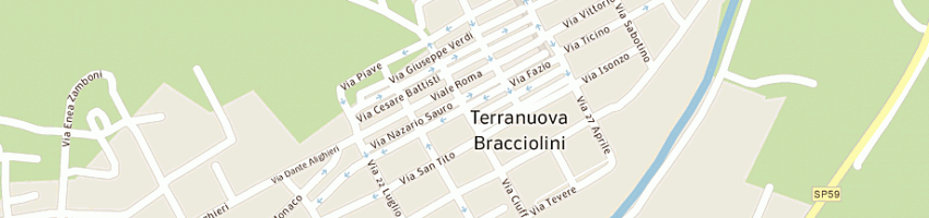 Mappa della impresa laboratorio modellistico di caroni alessio a TERRANUOVA BRACCIOLINI