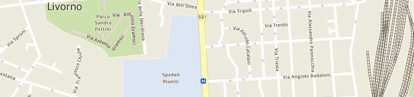 Mappa della impresa alfaco (srl) a LIVORNO