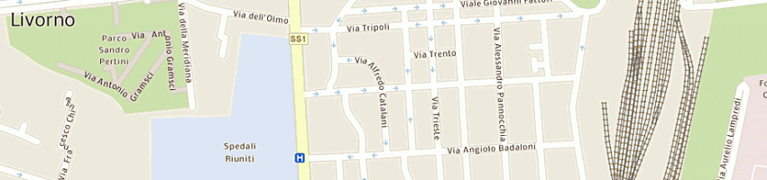 Mappa della impresa fornaciari veronica a LIVORNO