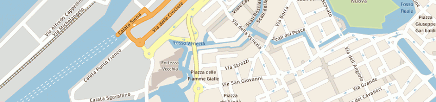 Mappa della impresa the barge srl a LIVORNO