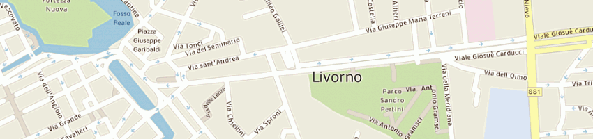 Mappa della impresa amministrazione condomini e beni d'elia sorace a LIVORNO