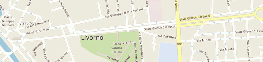 Mappa della impresa auser a LIVORNO