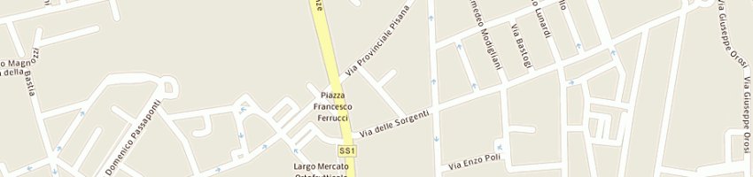 Mappa della impresa impresa edile 2c di caschetto corrado a LIVORNO