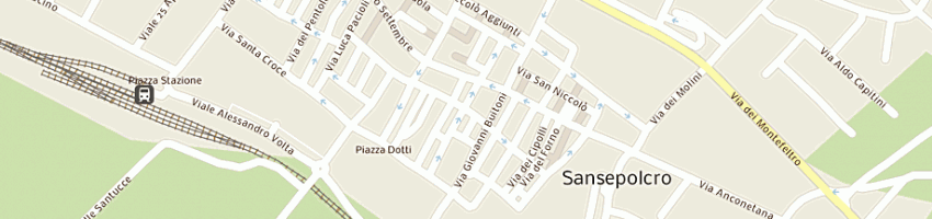 Mappa della impresa negozio busatti di sassolini giuseppe a SANSEPOLCRO