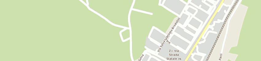 Mappa della impresa le ghiottonerie del borgo di bini t e piaggesi g snc a MONTE SAN VITO