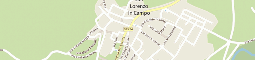 Mappa della impresa goffi valentino a SAN LORENZO IN CAMPO