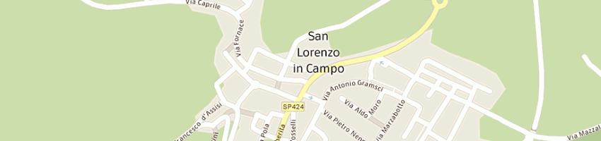 Mappa della impresa parrucchiera barucca emilietta a SAN LORENZO IN CAMPO