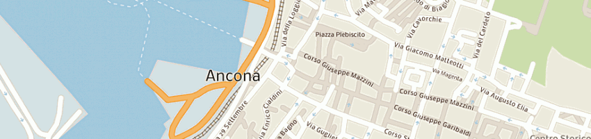 Mappa della impresa bar caffe' giuliani a ANCONA