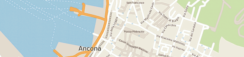 Mappa della impresa plaza cafe' a ANCONA