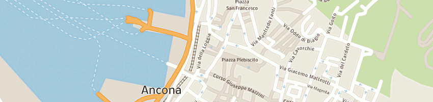 Mappa della impresa osteria del pozzo a ANCONA