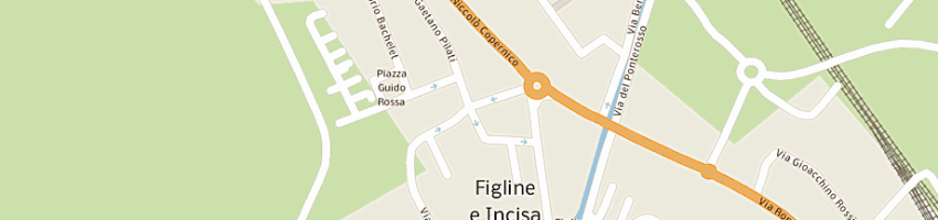 Mappa della impresa albergo ristorante torricelli a FIGLINE VALDARNO