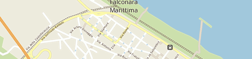 Mappa della impresa verzoni valeria a FALCONARA MARITTIMA