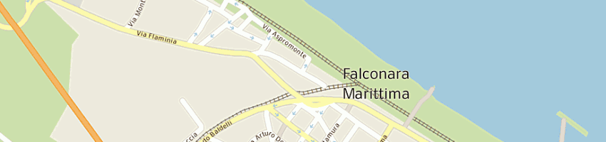 Mappa della impresa stabilimento balneare bar abbronzatissima loredana a FALCONARA MARITTIMA