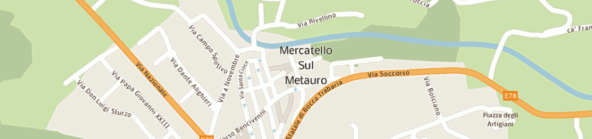 Mappa della impresa bernardini roberto a MERCATELLO SUL METAURO