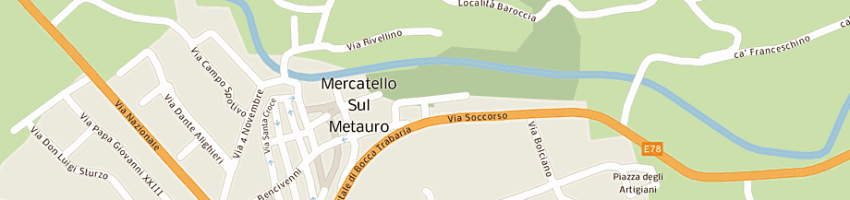 Mappa della impresa studio tecnico antoniucci luciano a MERCATELLO SUL METAURO