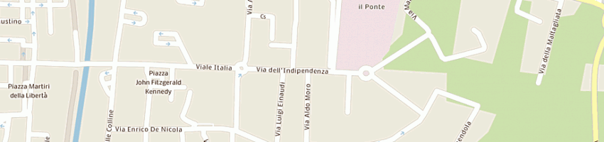 Mappa della impresa marionnaud parfumeries italia spa co centro comm panorama a PONTEDERA