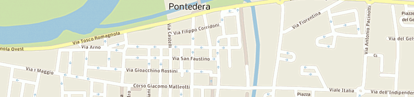 Mappa della impresa baroni gianfranco a PONTEDERA