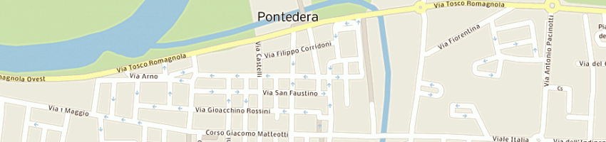 Mappa della impresa cbf sas di ferretti pietro e c a PONTEDERA
