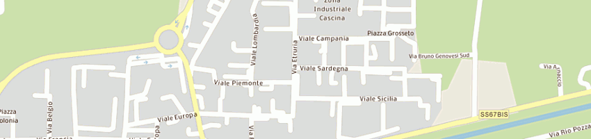 Mappa della impresa autofficina pantani di pantani enzo e c sas a CASCINA