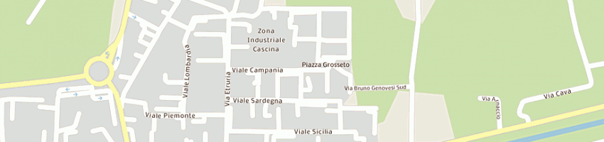 Mappa della impresa area costruzioni srl a CASCINA