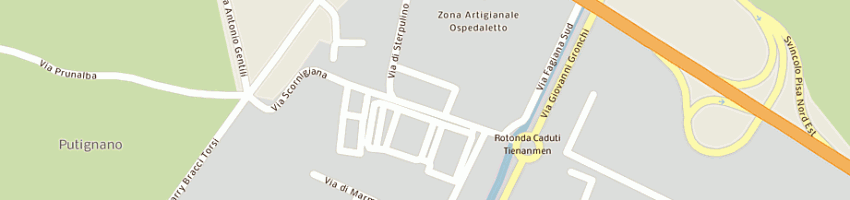 Mappa della impresa bertoli stefano a PISA