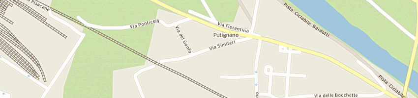 Mappa della impresa quadrotek di luciano palla a PISA