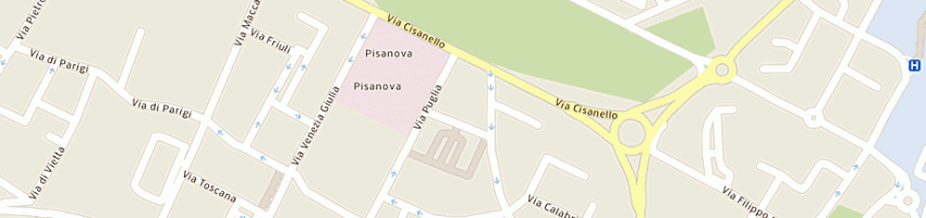 Mappa della impresa pubblico registro automobilistico a PISA