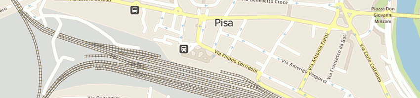 Mappa della impresa cinema teatro nuovo a PISA