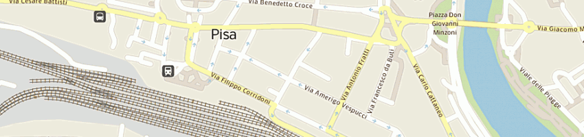 Mappa della impresa centro immobiliare pisano di farina franco a PISA