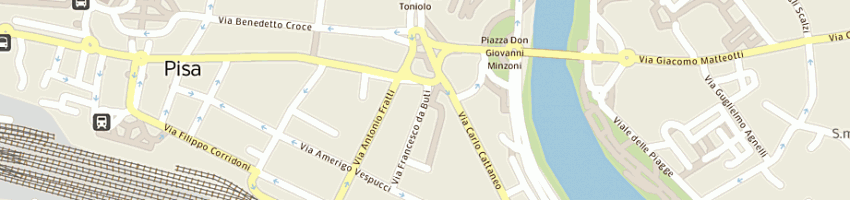 Mappa della impresa stereo city center off elettrauto di cini t e c snc a PISA