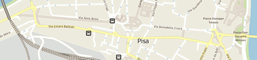 Mappa della impresa ammprov di pisa centro direzionale per l'impiego a PISA