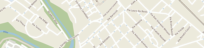 Mappa della impresa autoscuola due pi di pasquinelli piero snc a SENIGALLIA