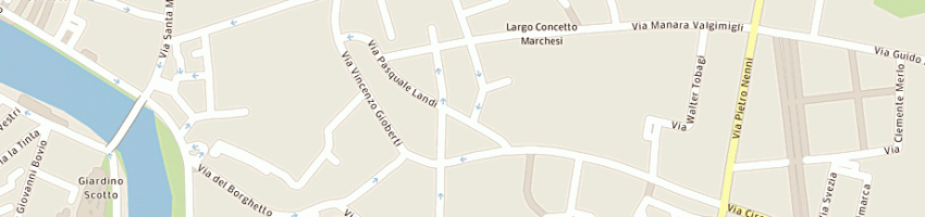 Mappa della impresa agenzia immobiliare genovesi a PISA
