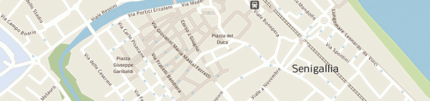 Mappa della impresa pizzeria city pub a SENIGALLIA