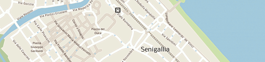 Mappa della impresa sena gallica soccoopa rl a SENIGALLIA